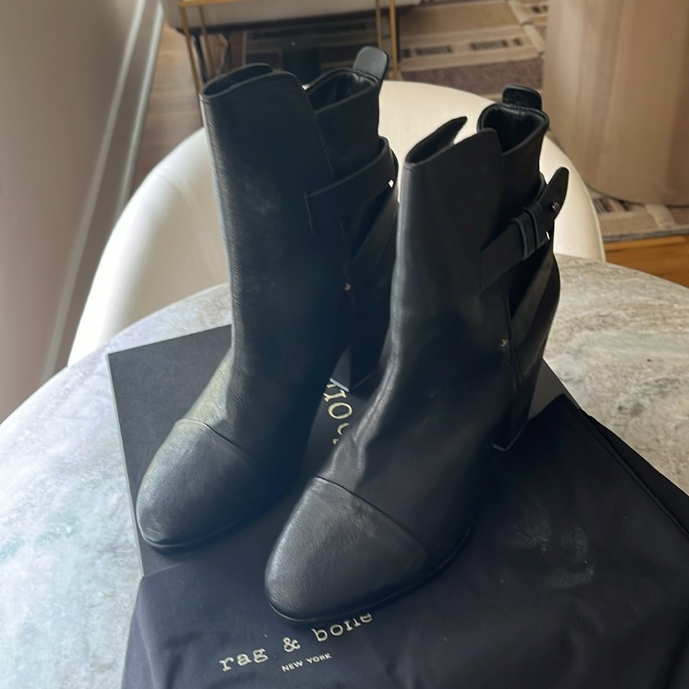 Rag & Bone Kinsey booties, black, 37.5